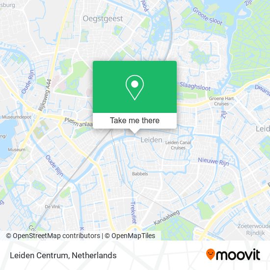 Leiden Centrum map