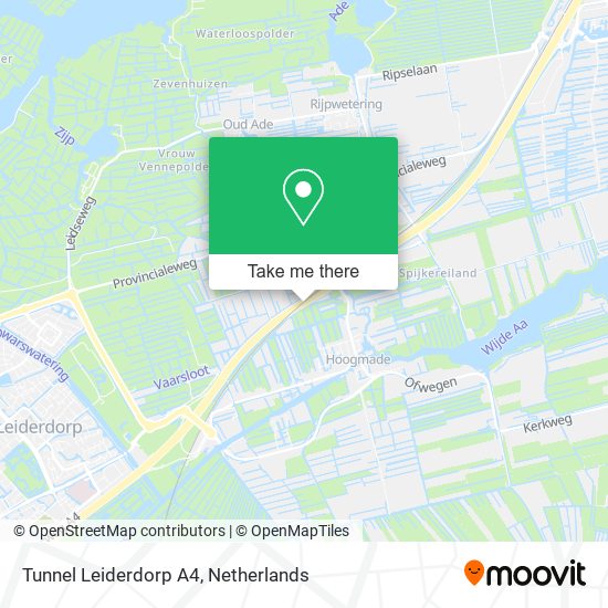 Tunnel  Leiderdorp A4 map