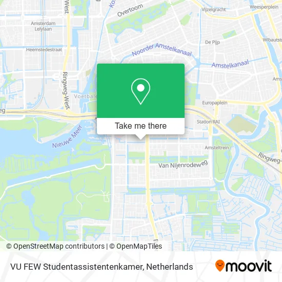 VU FEW Studentassistentenkamer map