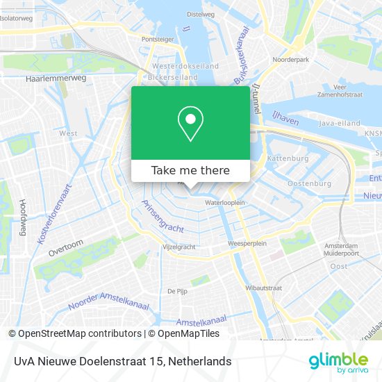 UvA Nieuwe Doelenstraat 15 map