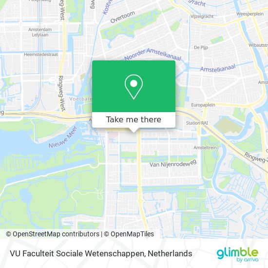 VU Faculteit Sociale Wetenschappen map