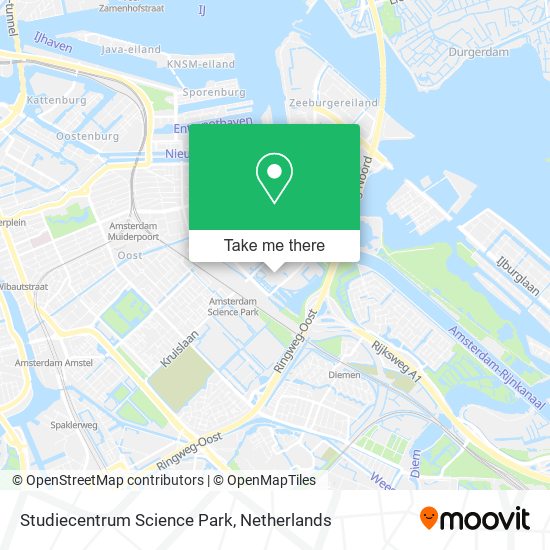 Studiecentrum Science Park map