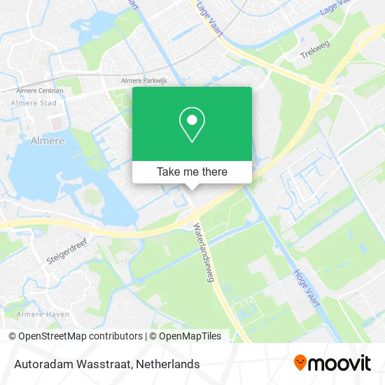 Autoradam Wasstraat map
