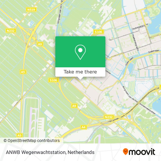 ANWB Wegenwachtstation map