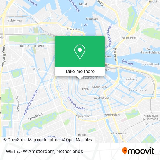 WET @ W Amsterdam map
