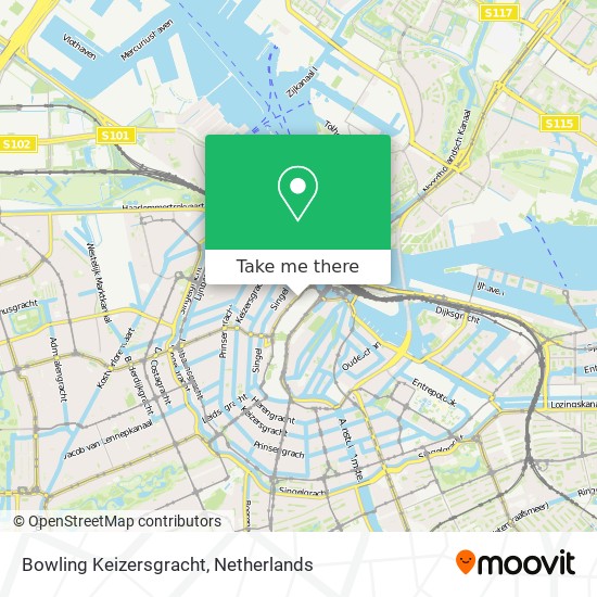 Bowling Keizersgracht map