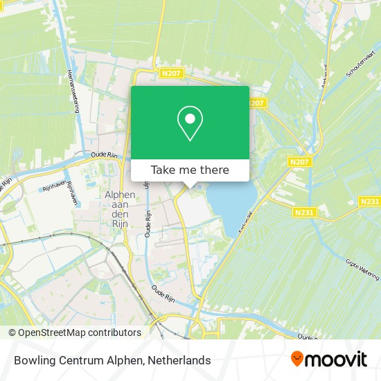 Bowling Centrum Alphen map