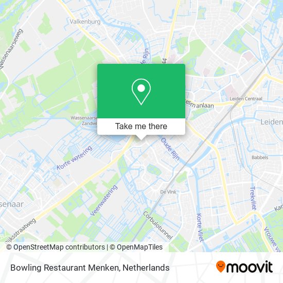 Bowling Restaurant Menken map