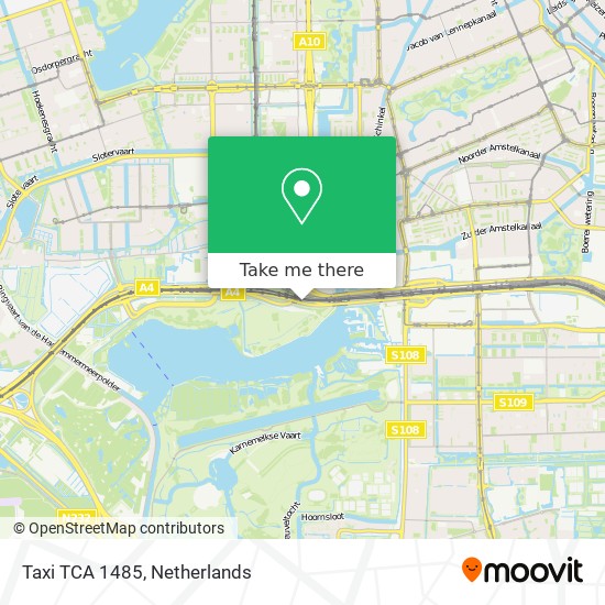 Taxi TCA 1485 map