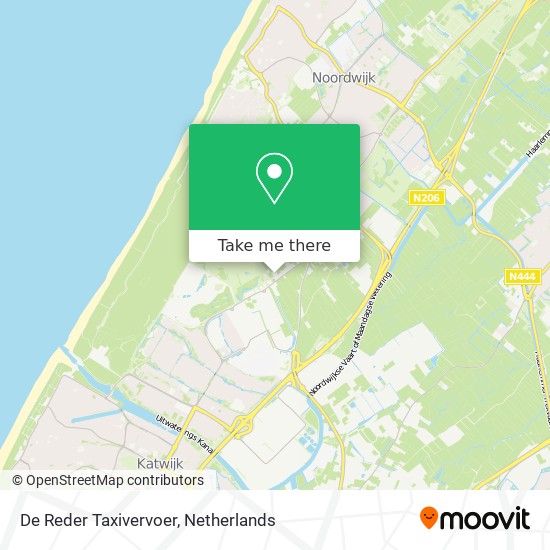 De Reder Taxivervoer map