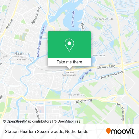 Station Haarlem Spaarnwoude map