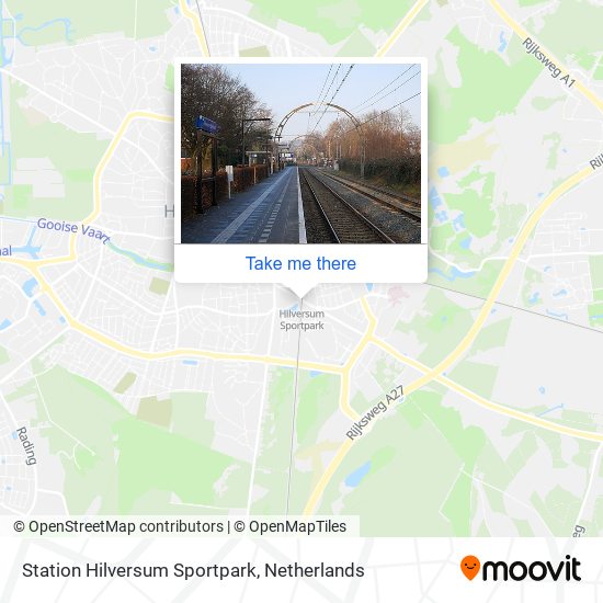 Station Hilversum Sportpark map