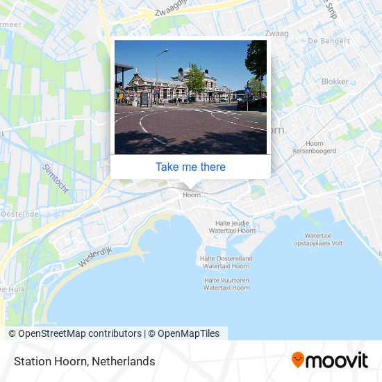 Station Hoorn map