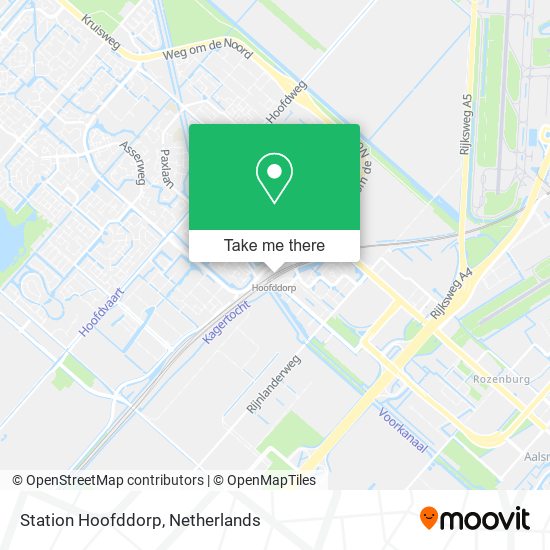 Station Hoofddorp map