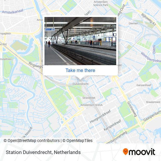 Station Duivendrecht map