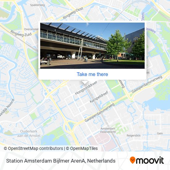 Station Amsterdam Bijlmer ArenA Karte