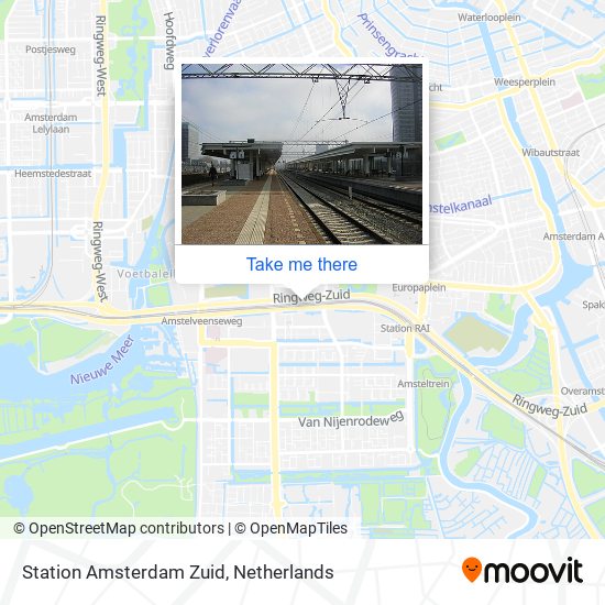 Station Amsterdam Zuid map