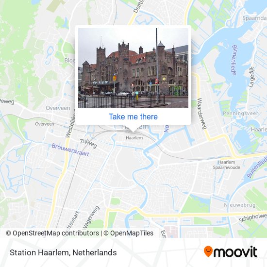 Station Haarlem map