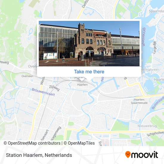 Station Haarlem map