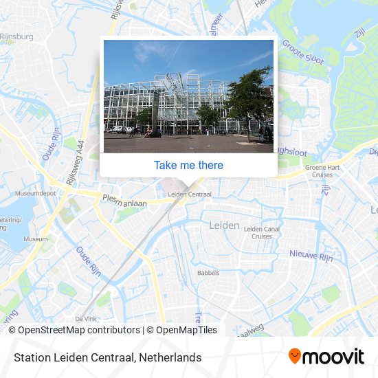 Station Leiden Centraal map