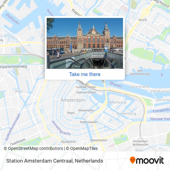 Station Amsterdam Centraal Karte