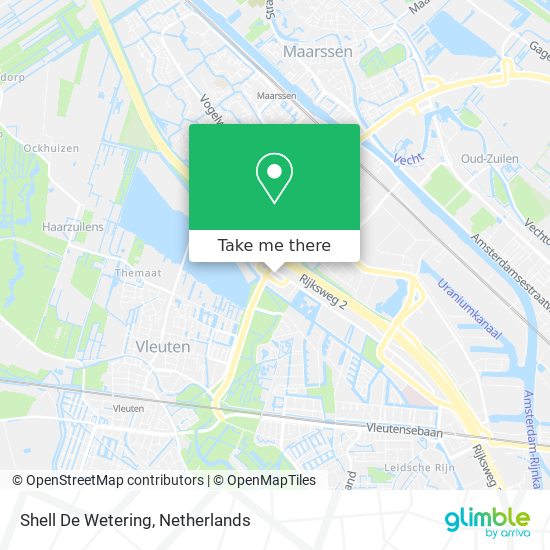 Shell De Wetering map