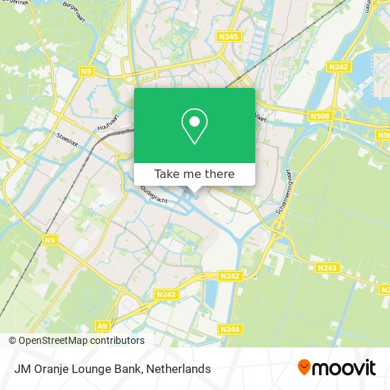 JM Oranje Lounge Bank map