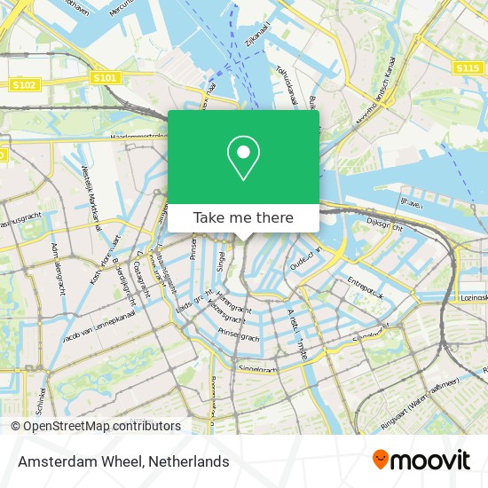 Amsterdam Wheel Karte