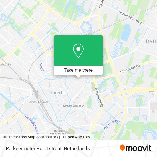 Parkeermeter Poortstraat map