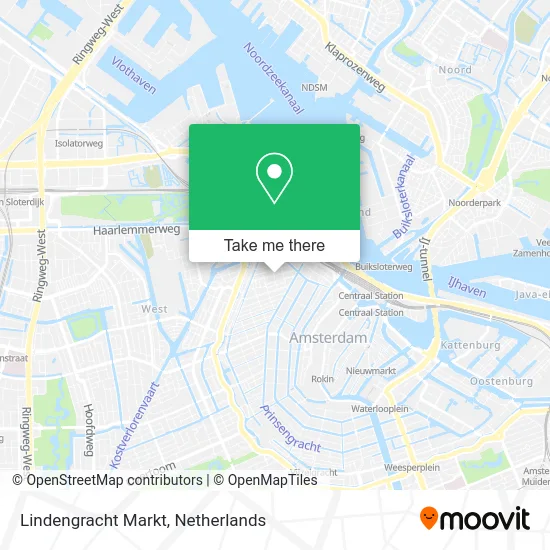 Lindengracht Markt map