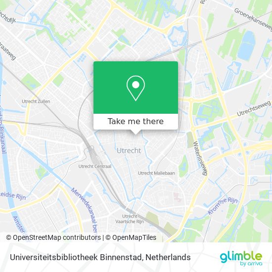 Universiteitsbibliotheek Binnenstad map