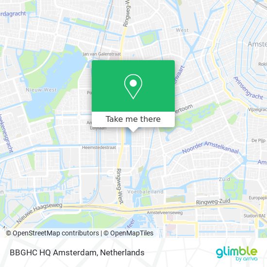 BBGHC HQ Amsterdam map