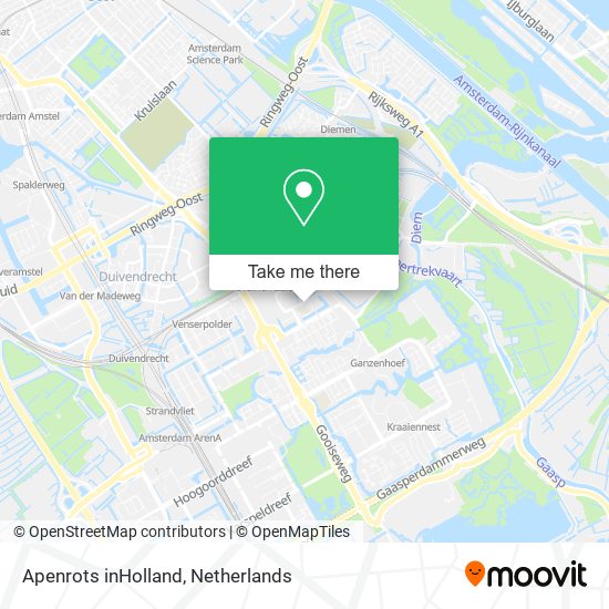 Apenrots inHolland map