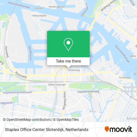 Staples Office Center Sloterdijk map