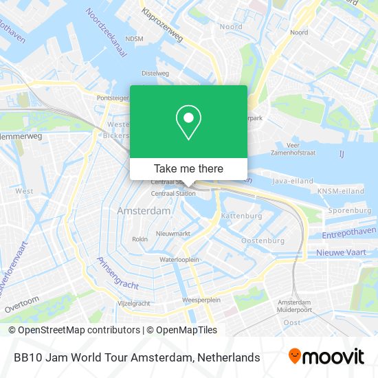 BB10 Jam World Tour Amsterdam map