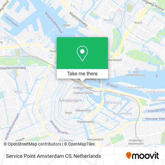Service Point Amsterdam CS Karte
