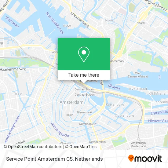 Service Point Amsterdam CS map