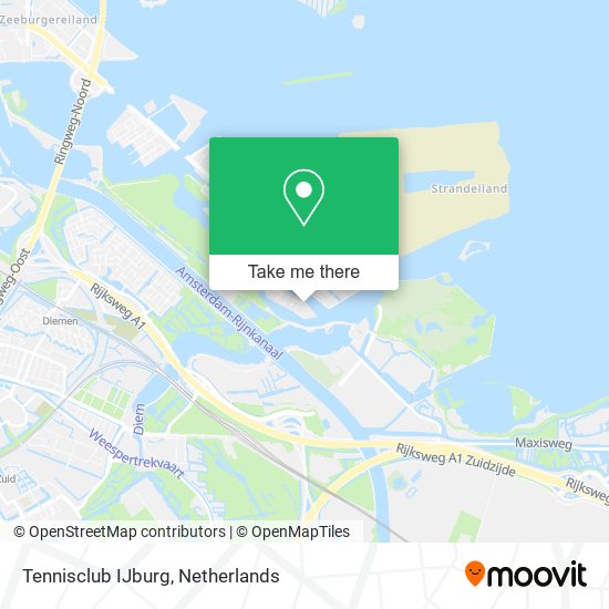 Tennisclub IJburg map