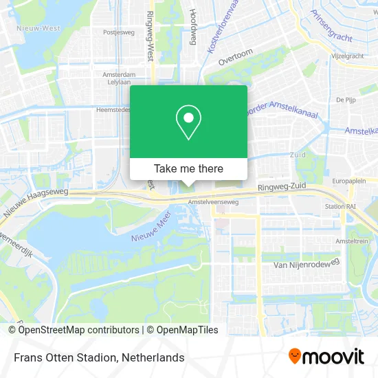 Frans Otten Stadion map