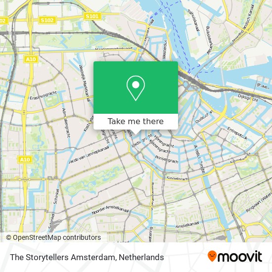 The Storytellers Amsterdam map