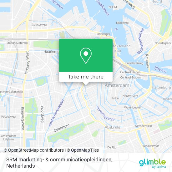 SRM marketing- & communicatieopleidingen Karte
