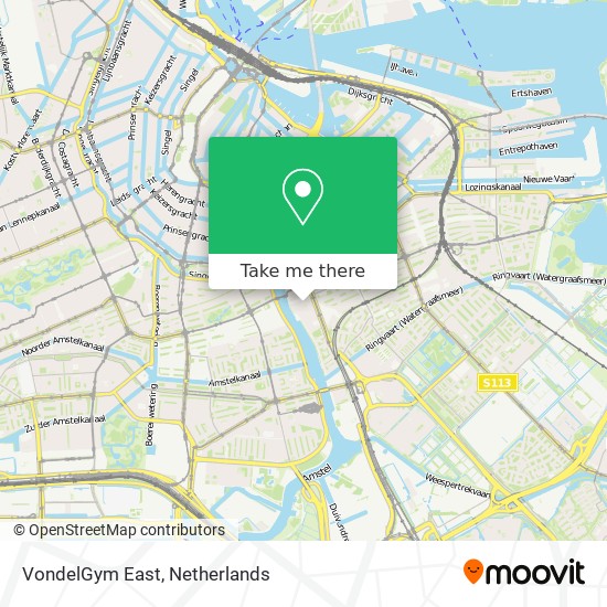 VondelGym East map