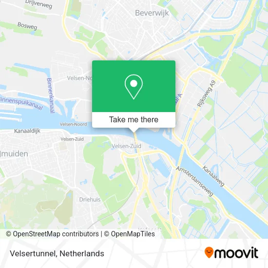 Velsertunnel map