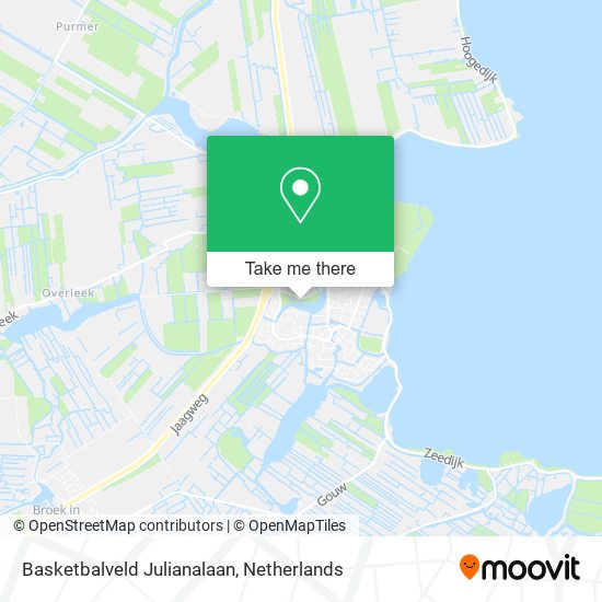 Basketbalveld Julianalaan map