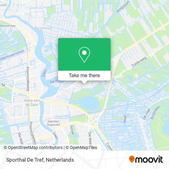 Sporthal De Tref map