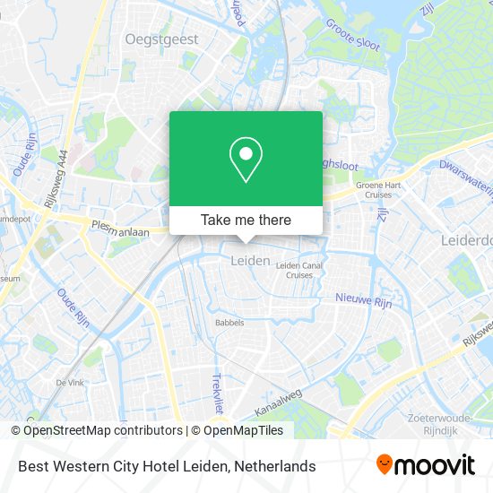 Best Western City Hotel Leiden map