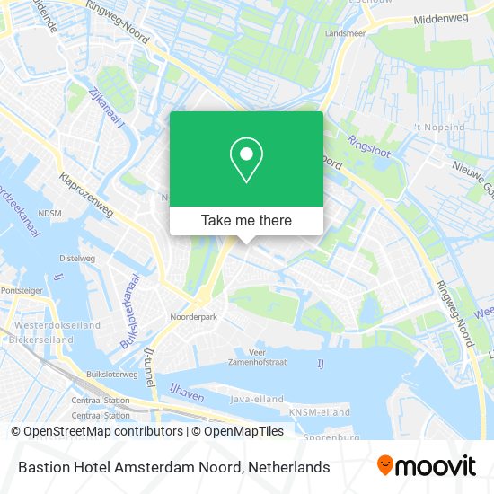 Bastion Hotel Amsterdam Noord Karte