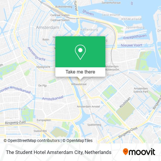 The Student Hotel Amsterdam City Karte