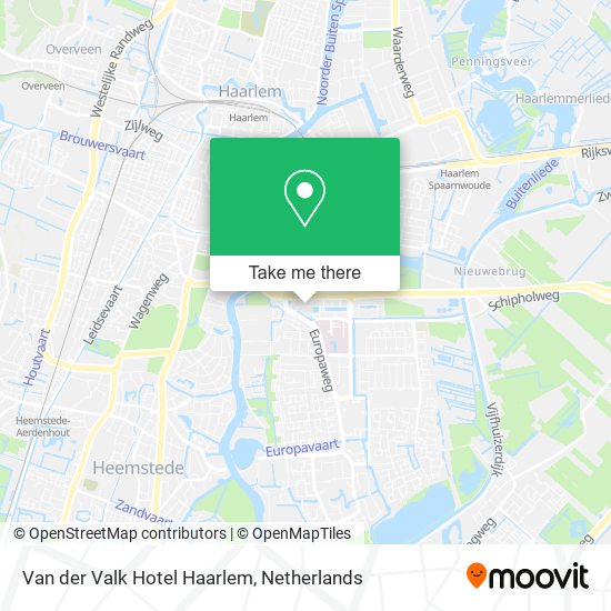 Van der Valk Hotel Haarlem map