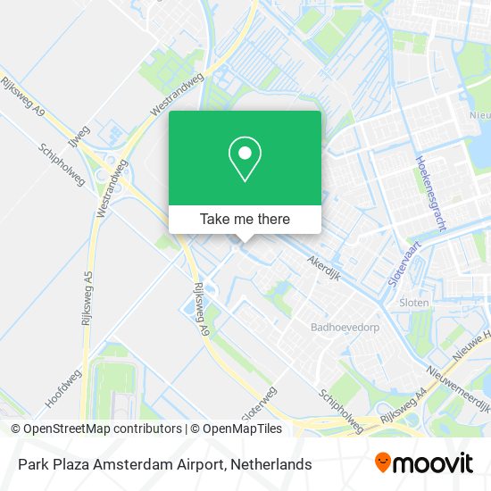 Park Plaza Amsterdam Airport map